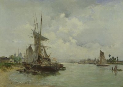 Vista de Rouen de Charles Lapostolet